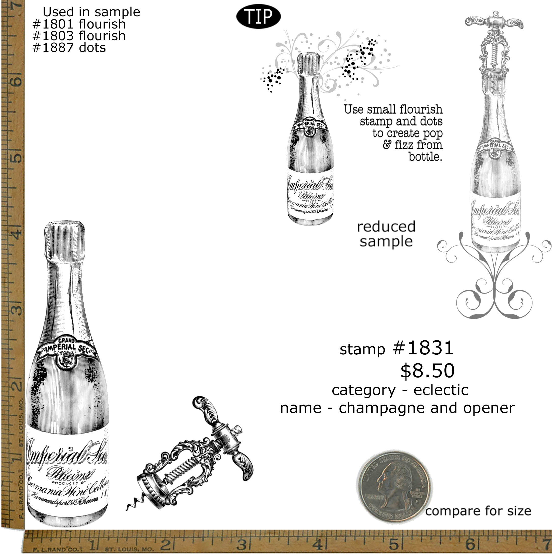 #1831 - Champagne and Opener - Eclectic